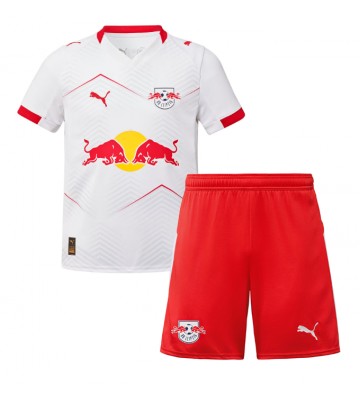 RB Leipzig Yan Diomande #49 Hjemmebanetrøje Børn 2025-26 Kortærmet (+ Korte bukser)